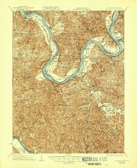 1928 Map of Ravenswood, WV, 1944 Print