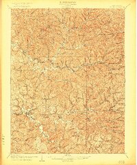 1907 Map of Wirt County, WV, 1922 Print