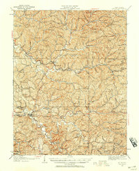 1926 Map of Ripley, WV, 1958 Print