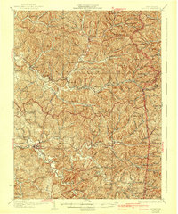 1928 Map of Ripley, WV, 1942 Print