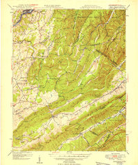 Download a high-resolution, GPS-compatible USGS topo map for Ronceverte, WV (1952 edition)