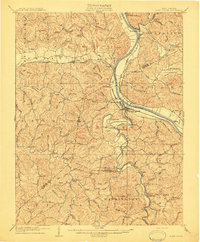 1909 Map of Teays Valley, WV