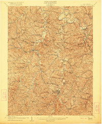 1907 Map of Spencer, WV, 1921 Print