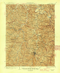 preview thumbnail of historical topo map of Spencer, WV in 1928