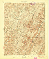 Download a high-resolution, GPS-compatible USGS topo map for Spruce Knob, WV (1924 edition)