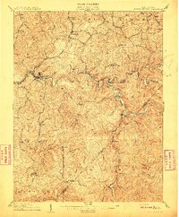 preview thumbnail of historical topo map of Braxton County, WV in 1910