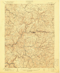 1907 Map of Arthurdale, WV, 1918 Print