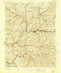 1926 Map of Arthurdale, WV, 1942 Print