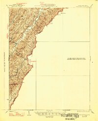 1926 Map of Warm Springs, 1946 Print