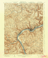 1904 Map of Wellsville, 1936 Print