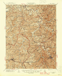 1926 Map of West Union, WV, 1945 Print
