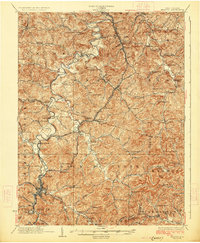 preview thumbnail of historical topo map of Weston, WV in 1926