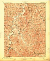 1904 Map of Weston, 1913 Print