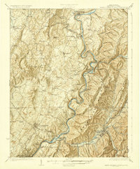 preview thumbnail of historical topo map of White Sulphur Springs, WV in 1923