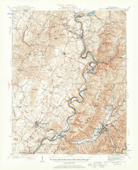 preview thumbnail of historical topo map of White Sulphur Springs, WV in 1935
