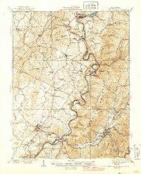 preview thumbnail of historical topo map of White Sulphur Springs, WV in 1939