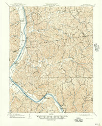 1908 Map of Bancroft, WV, 1941 Print