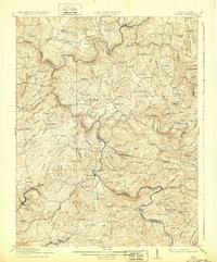 preview thumbnail of historical topo map of Nicholas County, WV in 1916