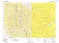 preview thumbnail of historical topo map of Fremont County, WY in 1978