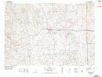 1972 Map of Gillette, WY, 1975 Print