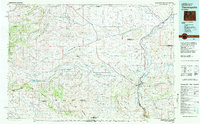 1981 Map of Thermopolis, WY, 1982 Print