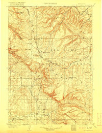 1901 Map of Bald Mountain, 1917 Print