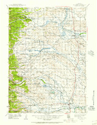 Download a high-resolution, GPS-compatible USGS topo map for Big Piney, WY (1957 edition)