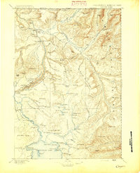 Download a high-resolution, GPS-compatible USGS topo map for Canyon, WY (1895 edition)
