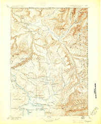 Download a high-resolution, GPS-compatible USGS topo map for Canyon, WY (1896 edition)