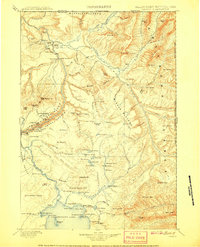 Download a high-resolution, GPS-compatible USGS topo map for Canyon, WY (1907 edition)