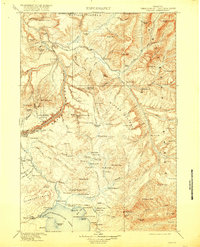 Download a high-resolution, GPS-compatible USGS topo map for Canyon, WY (1918 edition)