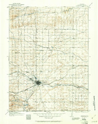 1911 Map of Cheyenne, WY, 1961 Print