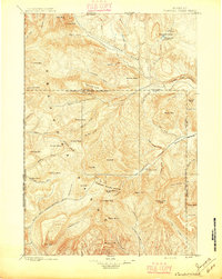 Download a high-resolution, GPS-compatible USGS topo map for Crandall Creek, WY (1896 edition)