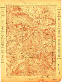 Download a high-resolution, GPS-compatible USGS topo map for Crandall, WY (1899 edition)