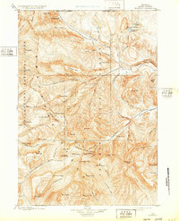 preview thumbnail of historical topo map of Park County, WY in 1899