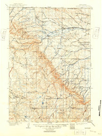 1901 Map of Dayton, WY, 1949 Print