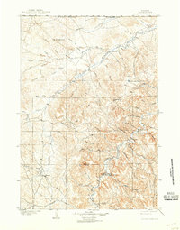 1905 Map of Devils Tower, 1939 Print