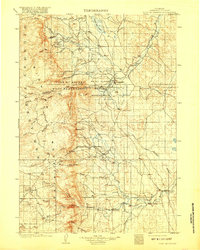 1903 Map of Buffalo, WY, 1917 Print