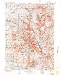 preview thumbnail of historical topo map of Sublette County, WY in 1909