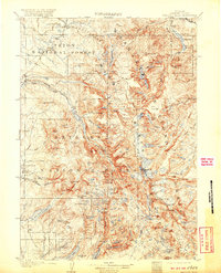 Download a high-resolution, GPS-compatible USGS topo map for Fremont Peak, WY (1920 edition)