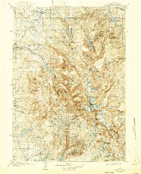 1909 Map of Sublette County, WY, 1943 Print