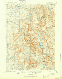 1909 Map of Sublette County, WY, 1951 Print
