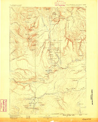 1885 Map of Gallatin, 1886 Print