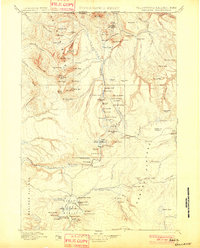 preview thumbnail of historical topo map of Park County, WY in 1901