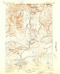 Download a high-resolution, GPS-compatible USGS topo map for Gallatin, WY (1928 edition)