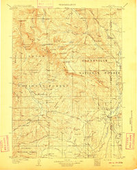 preview thumbnail of historical topo map of Sublette County, WY in 1910