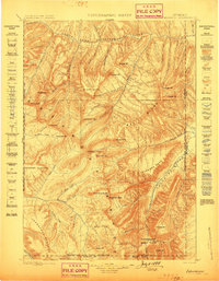 Download a high-resolution, GPS-compatible USGS topo map for Ishawooa, WY (1899 edition)