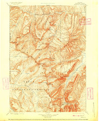 Download a high-resolution, GPS-compatible USGS topo map for Ishawooa, WY (1909 edition)