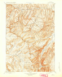 Download a high-resolution, GPS-compatible USGS topo map for Ishawooa, WY (1932 edition)