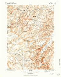 1893 Map of Ishawooa, 1962 Print